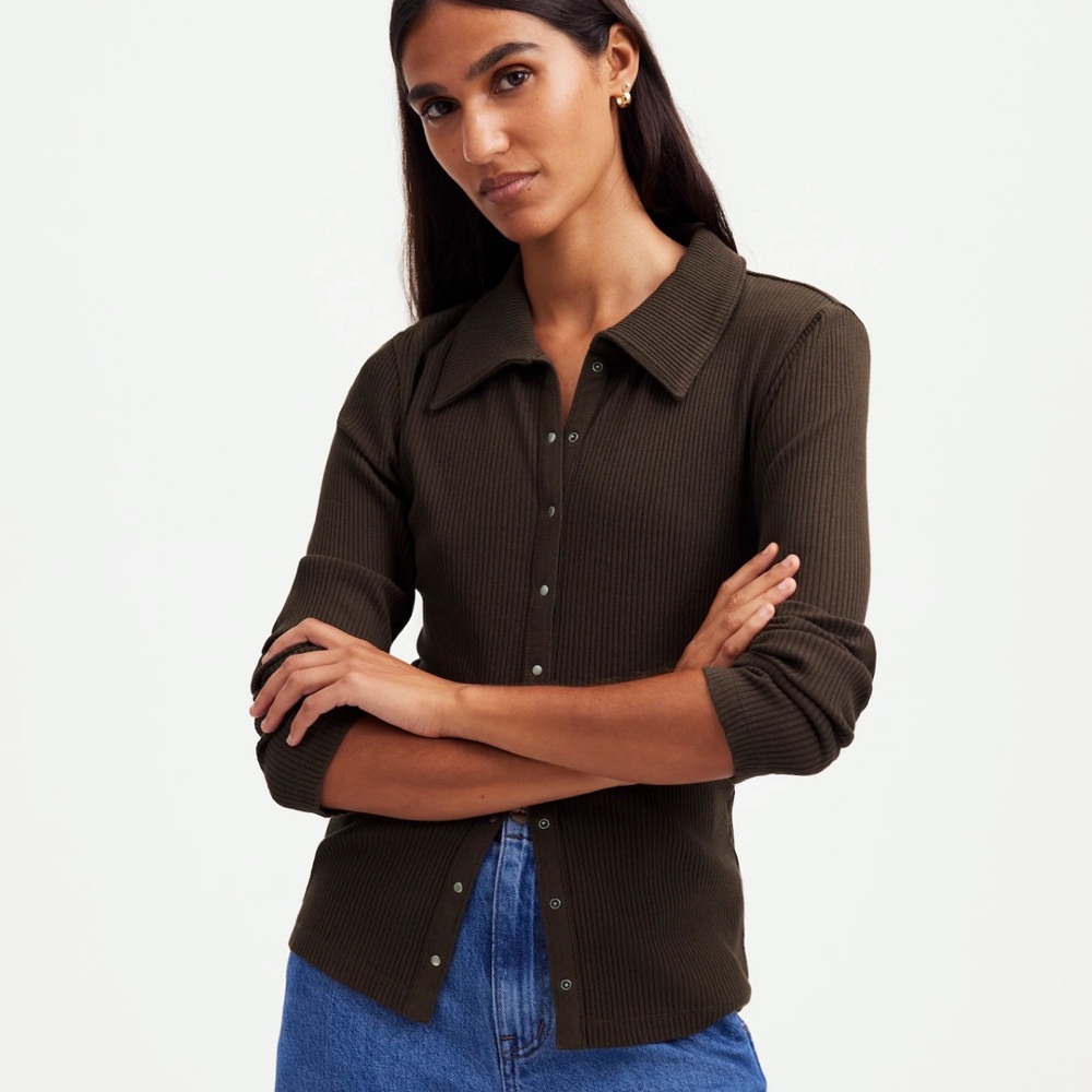 Madewell Snap Front Cardigan Top